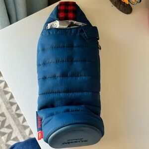 Blue Puffer Bottle Holder